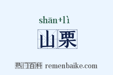 山栗是什么意思的图片